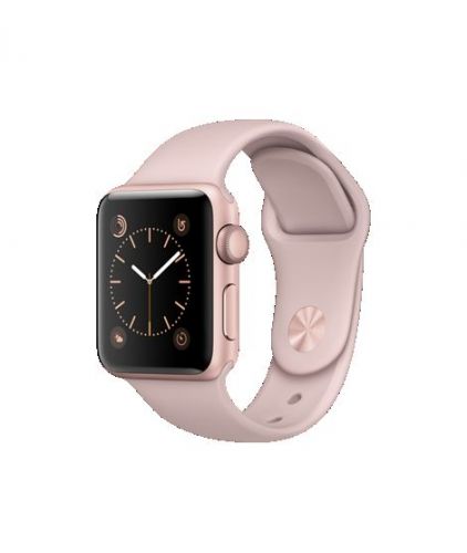 38mm Rose Gold Aluminum Case with Pink Sand Sport Band